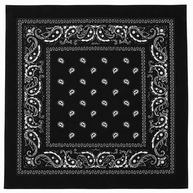 Black Paisley Bandana-0