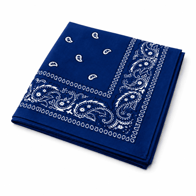 Blue Paisley Bandana-1