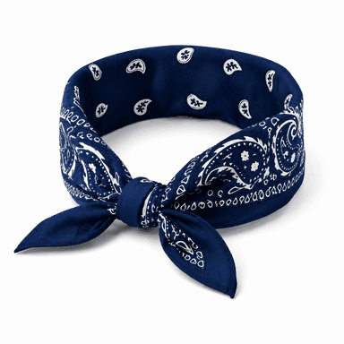 Blue Paisley Bandana-3