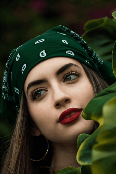 Green Paisley Bandana-2