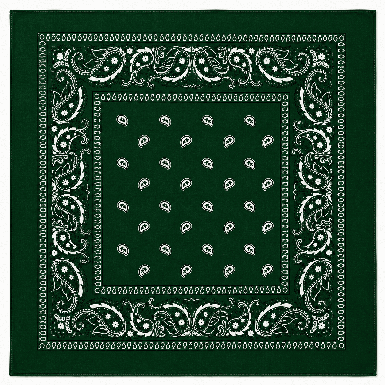 Green Paisley Bandana