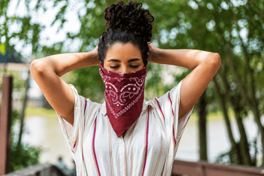Maroon Paisley Bandana-2