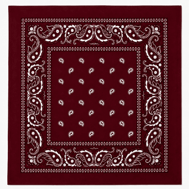 Maroon Paisley Bandana-0