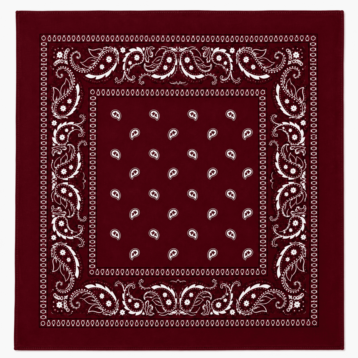 Maroon Paisley Bandana