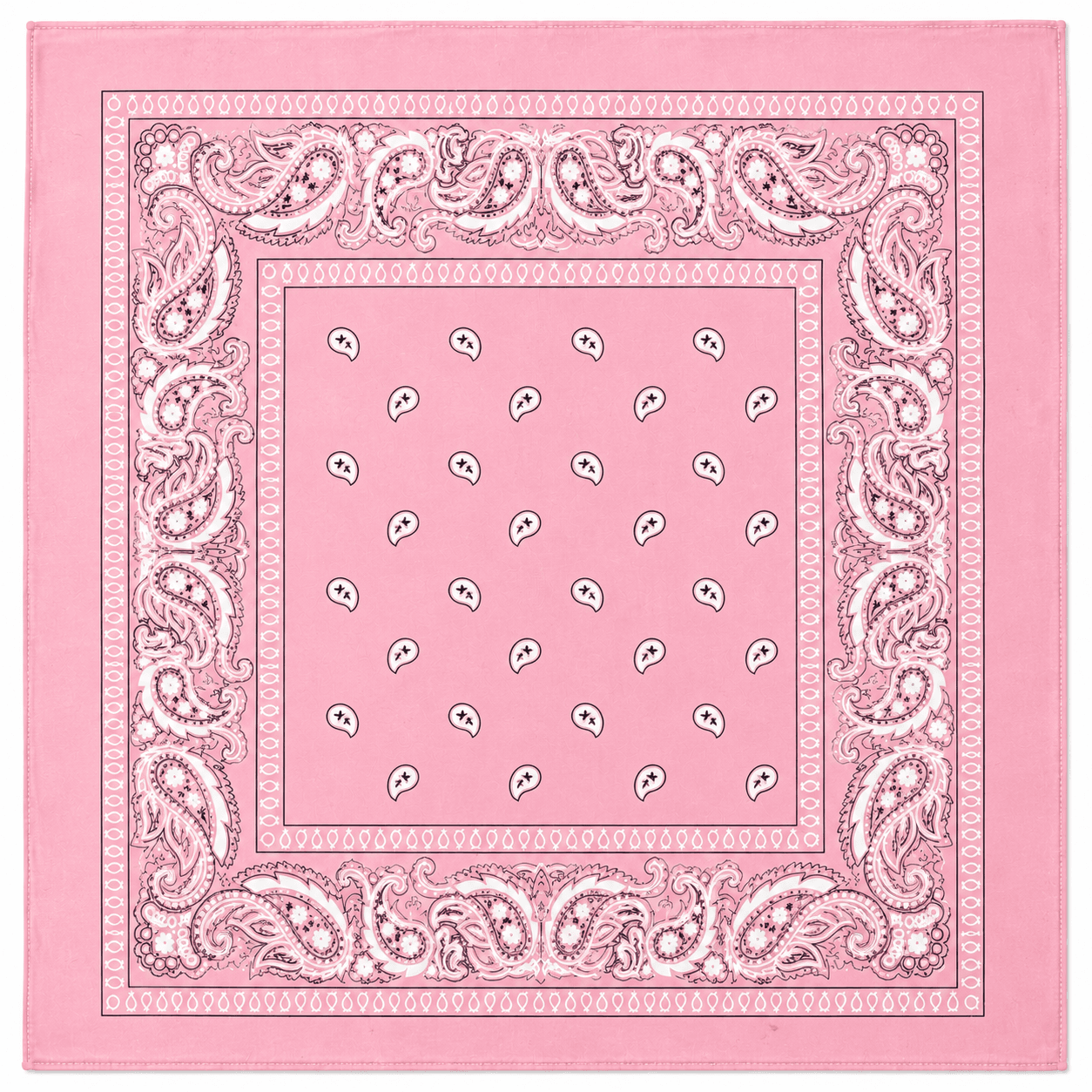 Pink Paisley Bandana