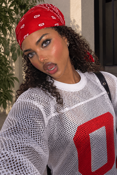 Red Paisley Bandana-2